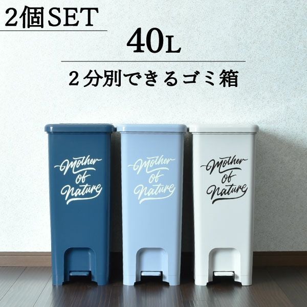 フロントオープンダストボックス 40L 2個セット | インテリア雑貨