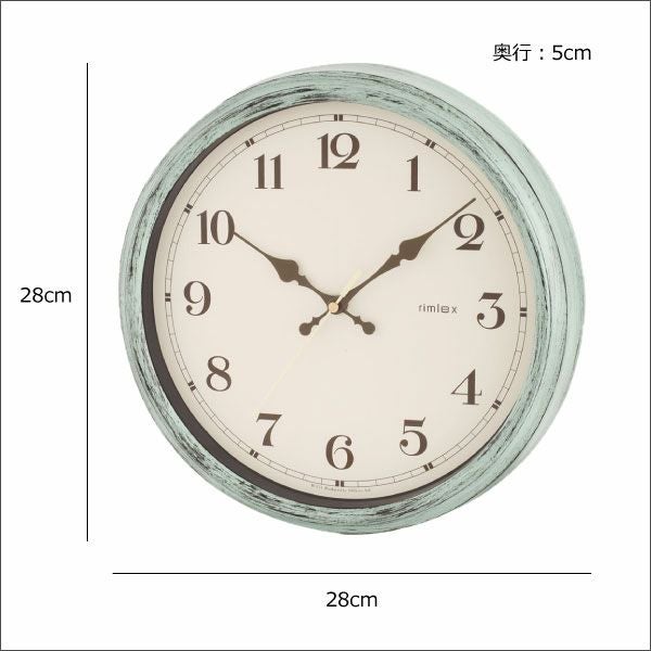 ノア精密 エアリアル レトロ 電波時計 W-571 | インテリア雑貨・掛け時計