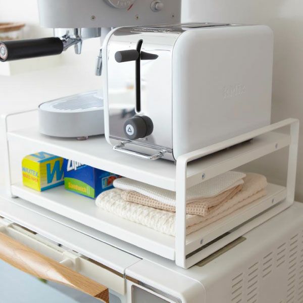 山崎実業 レンジ上ラック タワー tower | キッチン雑貨・タワー