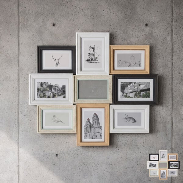コラージュマルチフレーム 9連フォトフレーム | インテリア雑貨・フォトフレーム