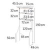 山崎実業 立て掛けランドリーシェルフ タワー tower | バスグッズ・タワーシリーズ