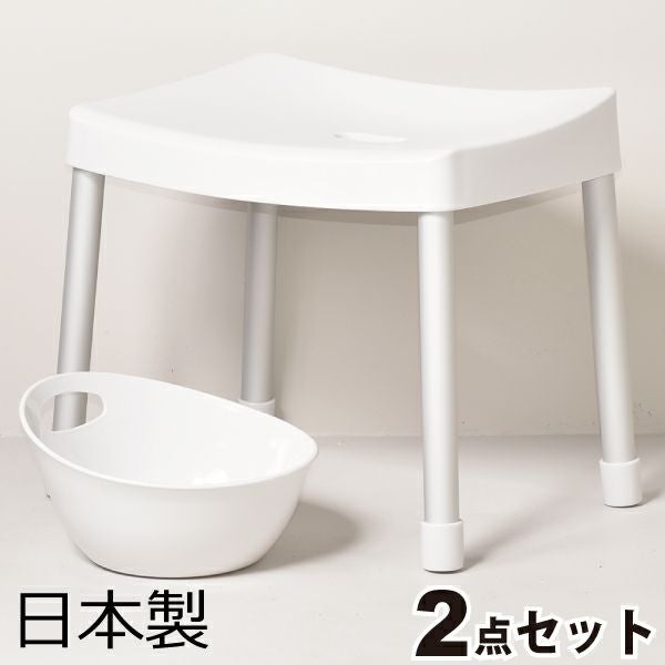 RETTO コンフォート チェアM 湯手桶 2点セット | バスグッズ・風呂椅子
