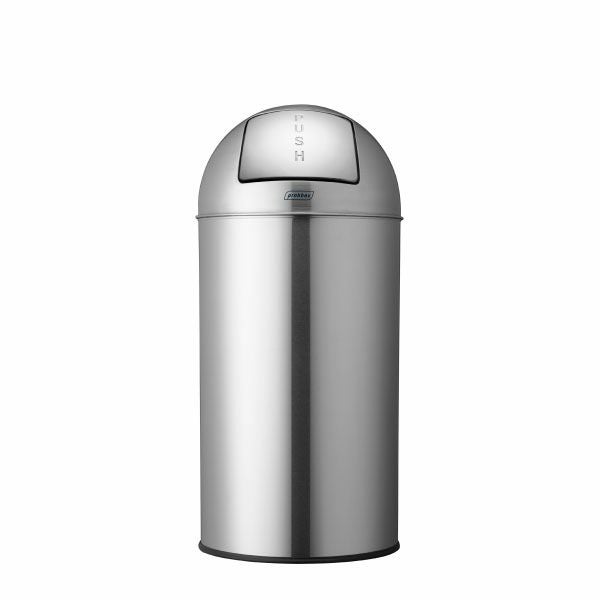 メーカー直送】プロバックス プッシュビン 40L マットステンレス