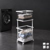 山崎実業 ランドリーワゴン＋バスケット タワー 3点セット tower | インテリア雑貨・タワーシリーズ
