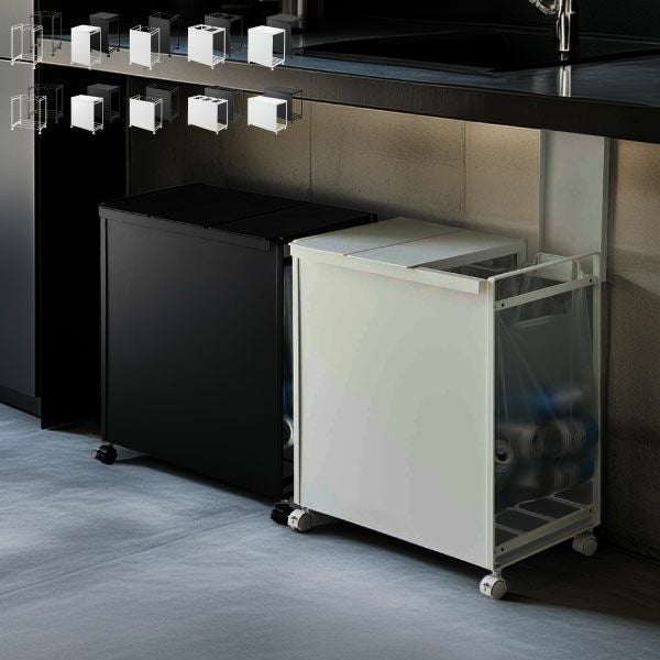 山崎実業 分別ダストワゴン タワー tower | インテリア雑貨・タワー