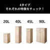  家具のように置けるプッシュ式ゴミ箱 45L | インテリア雑貨・ゴミ箱