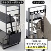 山崎実業 コンロ奥ラック 3段 タワー tower | インテリア雑貨・タワーシリーズ