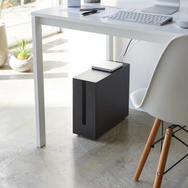 山崎実業 キャスター付きケーブル収納ラック タワー tower