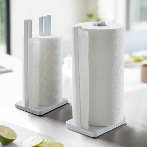 山崎実業 片手で切れるキッチンペーパーホルダー タワー tower