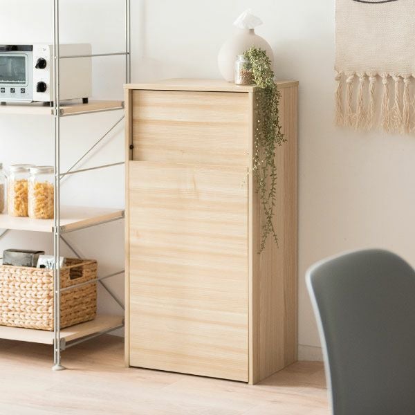 木目調キャスターダストボックス | ゴミ箱・インテリア雑貨 | モノ