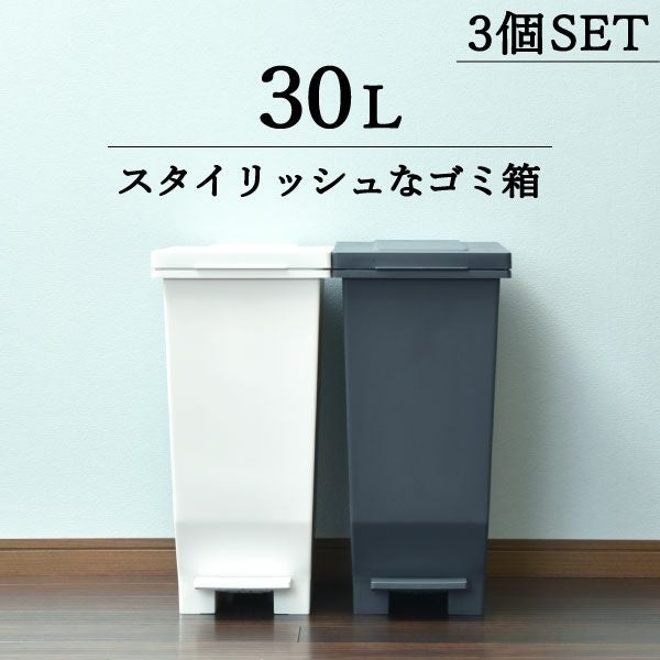 エバンMP 密閉ペダルペール 30L 2個セット | インテリア雑貨・ゴミ箱