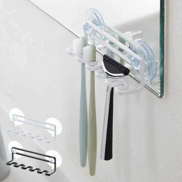 山崎実業 吸盤トゥースブラシホルダー タワー 5連 tower | バスグッズ
