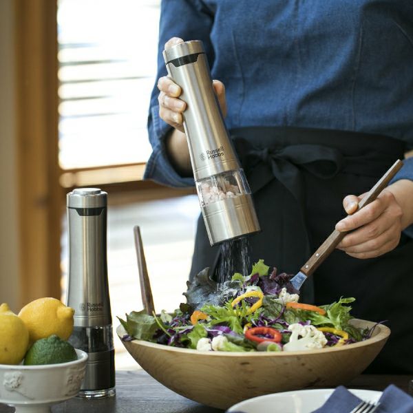 Russell Hobbs ラッセルホブス 電動ミル ソルト＆ペッパー ウッドスタンドセット | キッチン家電・電動ミル
