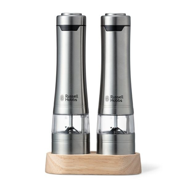Russell Hobbs ラッセルホブス 電動ミル ソルト＆ペッパー ウッドスタンドセット | キッチン家電・電動ミル