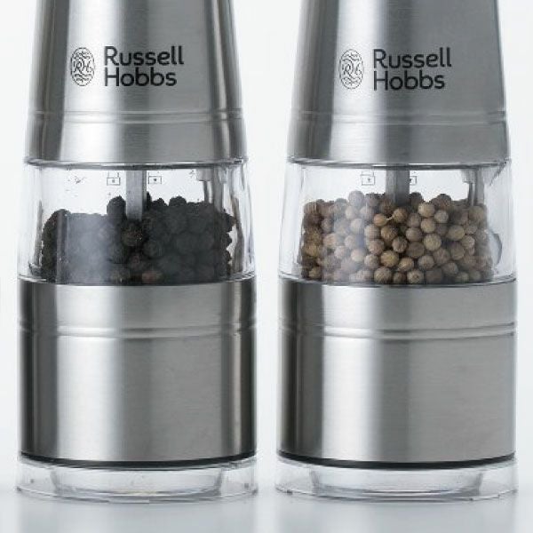 Russell Hobbs ラッセルホブス 電動ミル ソルト＆ペッパー ウッドスタンドセット | キッチン家電・電動ミル
