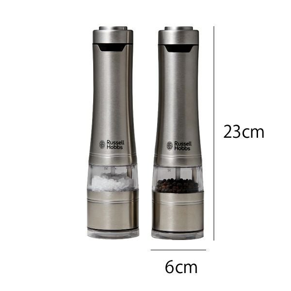 Russell Hobbs ラッセルホブス 電動ミル ソルト＆ペッパー ウッドスタンドセット | キッチン家電・電動ミル