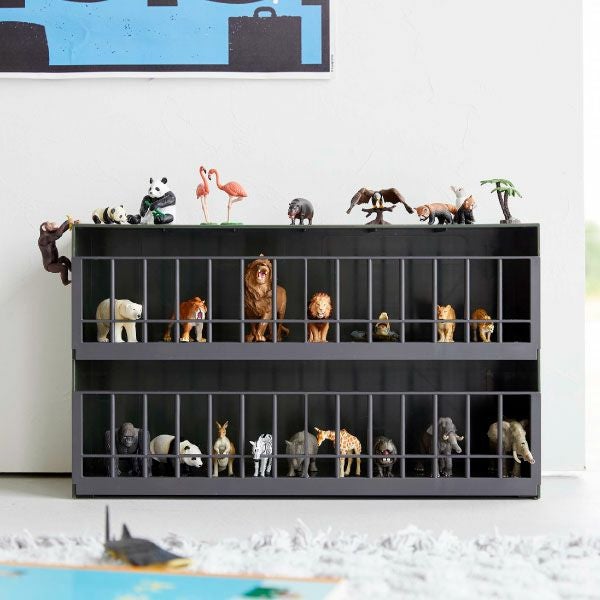 山崎実業 恐竜＆アニマル収納ケージ タワー ワイド 2段 tower