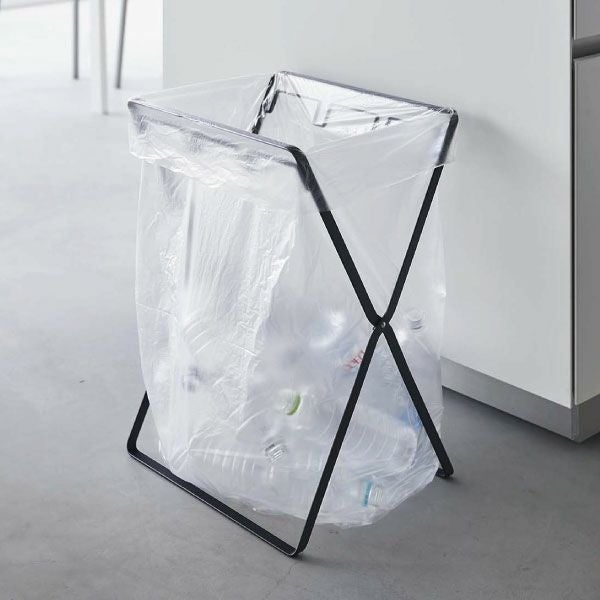 山崎実業 レジ袋3連＆45Lゴミ袋スタンド タワー tower | インテリア雑貨・ゴミ箱