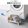 山崎実業 ランドリーバスケット タワー キャスター付き ワイド＆ロー tower | バスグッズ・タワーシリーズ