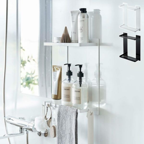 山崎実業 マグネットバスルームラック タワー 2段 tower | バスグッズ