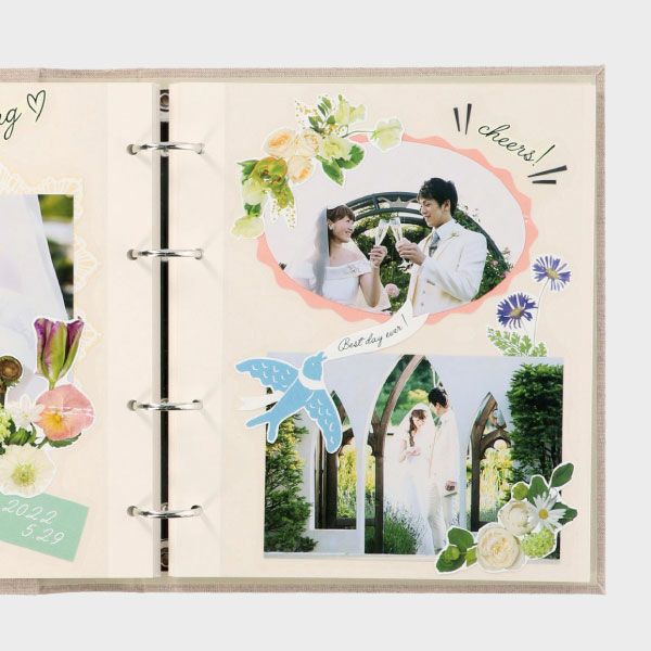 マークス フォトフレームアルバム・バインダー式 フリー台紙リフィル