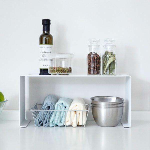 山崎実業 キッチンスチール コの字ラック タワー tower | キッチン雑貨・タワーシリーズ