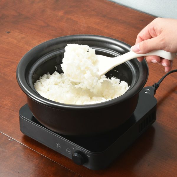 dretec 銀味ごはん鍋専用炊飯モード付IH調理器セット | キッチン雑貨