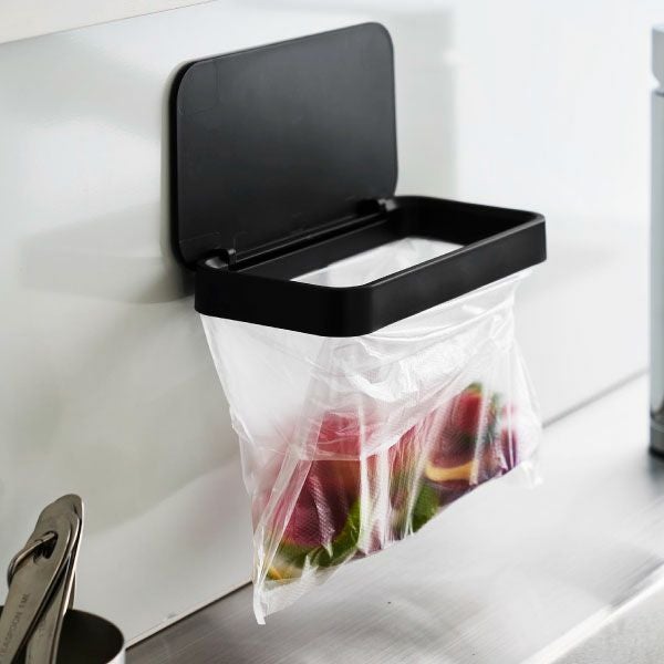 山崎実業 フィルムフックポリ袋ホルダー 蓋無し/蓋付き タワー tower | キッチン雑貨・タワーシリーズ