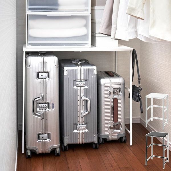 山崎実業 伸縮キャリーケース上ラック タワー tower | インテリア雑貨