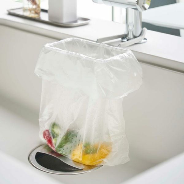 山崎実業 蛇口にかけるポリ袋ホルダー タワー tower | キッチン雑貨・タワーシリーズ