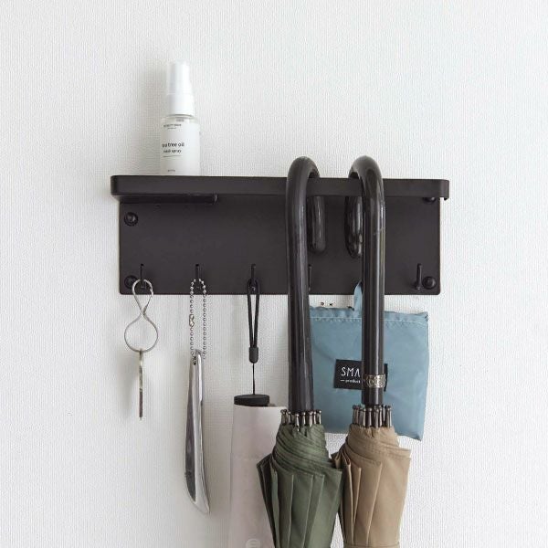 山崎実業 石こうボード壁対応 トレー付きアンブレラホルダー タワー