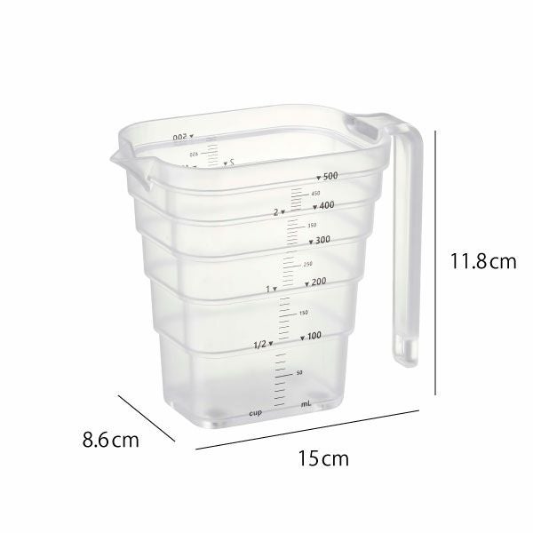 山崎実業 マグネット段々計量カップ タワー 500ml tower | キッチン雑貨・タワーシリーズ