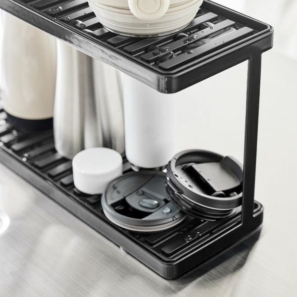 山崎実業 トレー付きジャグボトル＆グラススタンド タワー 2段 tower | キッチン雑貨・タワーシリーズ