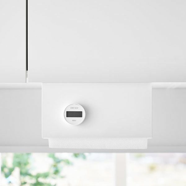 山崎実業 片手でカット戸棚下キッチンペーパーホルダー　タワー　カバー付き　L | キッチン雑貨・タワーシリーズ