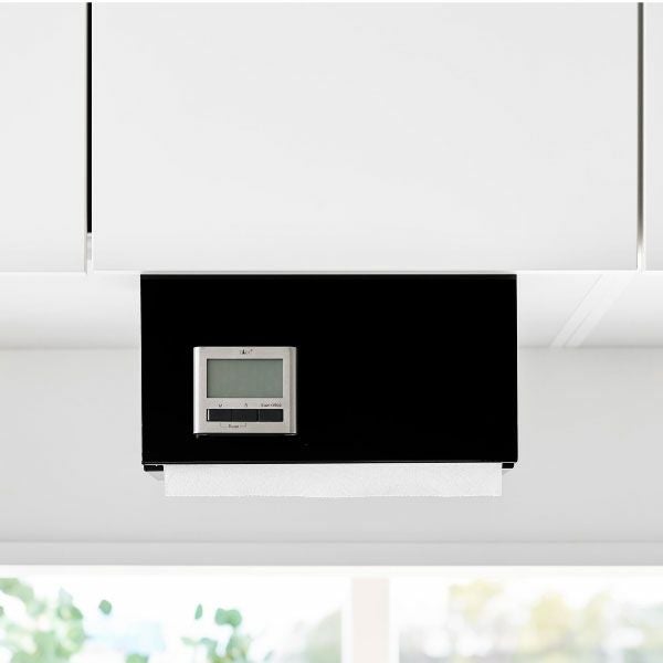 山崎実業 片手でカット戸棚下キッチンペーパーホルダー　タワー　カバー付き　L | キッチン雑貨・タワーシリーズ