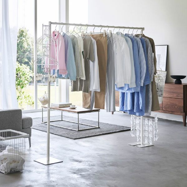 山崎実業 折り畳み室内物干し tower | 室内物干し・タワーシリーズ