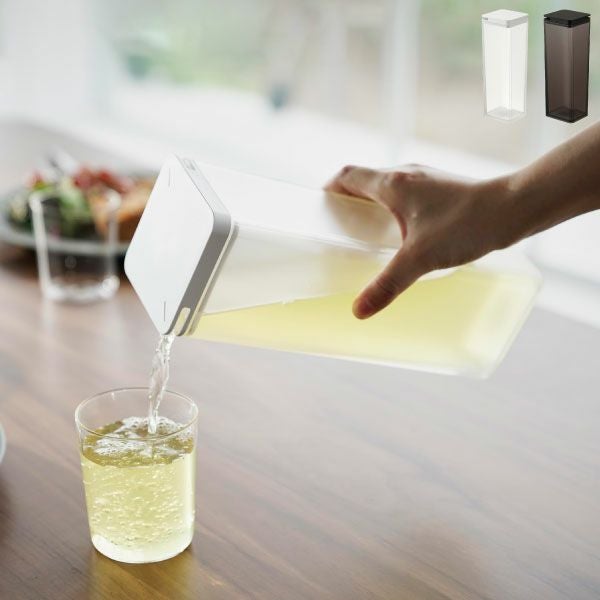 山崎実業 水はね防止フィルター付き 両方から注げる冷水筒 タワー tower | キッチン雑貨・タワーシリーズ