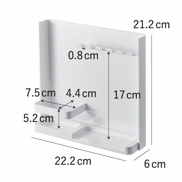 山崎実業 目隠し歯ブラシ＆チューブスタンド タワー tower | バスグッズ・タワーシリーズ