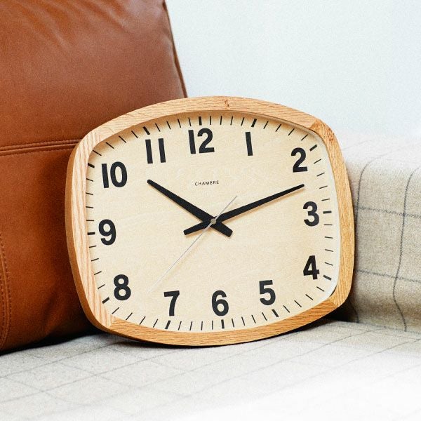 CHAMBRE R-SQUARE CLOCK シャンブル アールスクエアクロック オーク