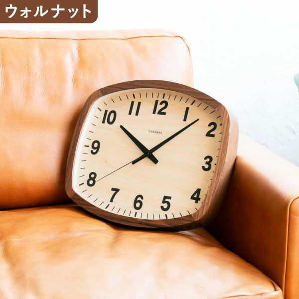 CHAMBRE R-SQUARE CLOCK シャンブル アールスクエアクロック オーク