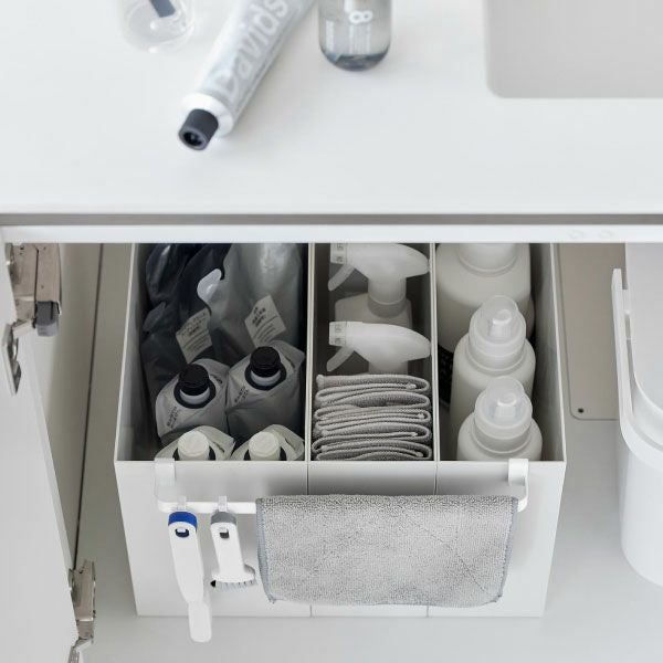 山崎実業 ファイルケース取り付け引っ掛け収納バー tower | キッチン雑貨・タワーシリーズ