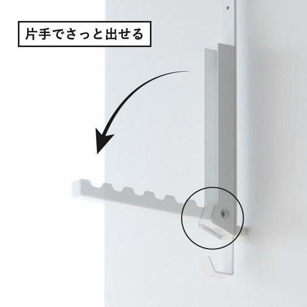 山崎実業 使わない時は折り畳める衣類スチーマー用ドアハンガー タワー tower | インテリア雑貨・タワーシリーズ