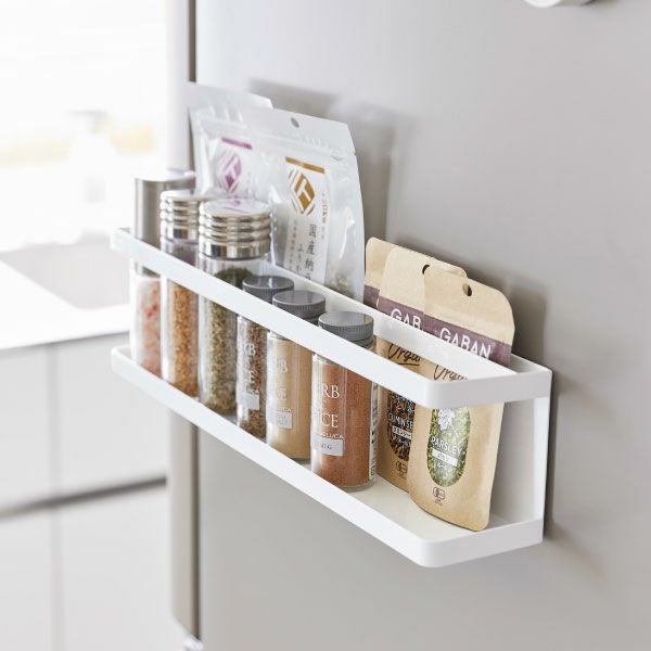 山崎実業 マグネット冷蔵庫横サプリ＆調味料ラック タワー tower