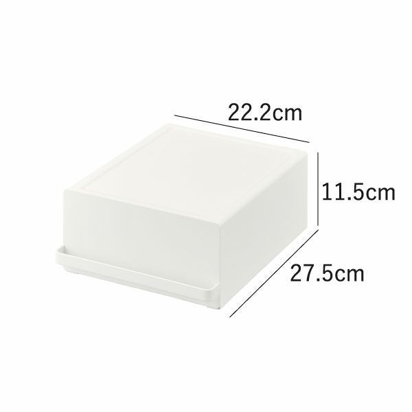 山崎実業 引き出し付きキッチン家電下ラック タワー tower ｜キッチン雑貨・タワーシリーズ