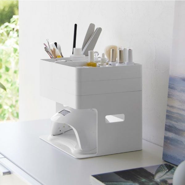 山崎実業 ネイルライト＆ジェルネイル用品収納ケース タワー tower