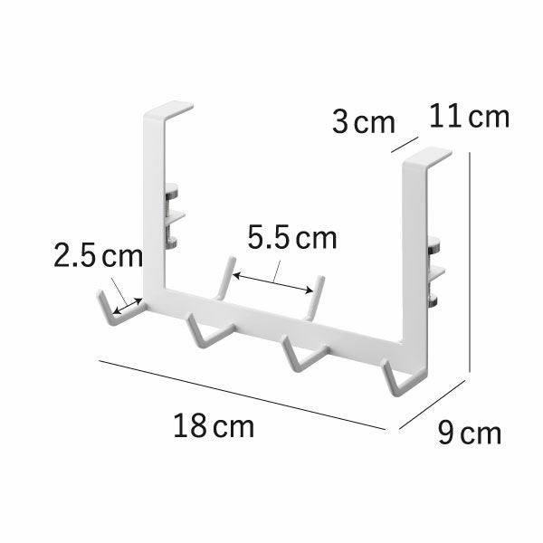 山崎実業 レンジフード横フック タワー 7連 tower | キッチン雑貨・タワーシリーズ