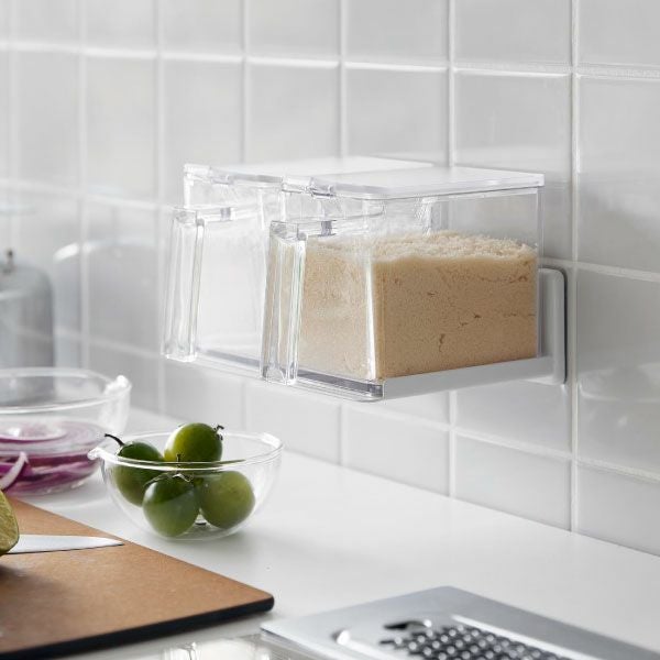 山崎実業 フィルムフック調味料ストッカーラック タワー tower | キッチン雑貨・タワーシリーズ