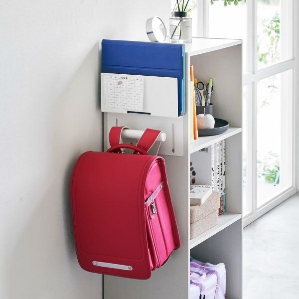 山崎実業 カラーボックス横タブレット＆ランドセルホルダー タワー