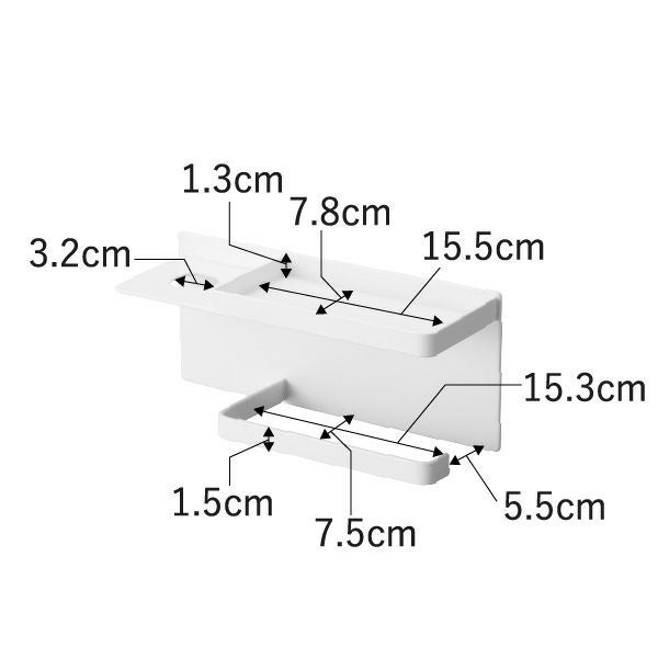 山崎実業 マグネットＵＶ対策用品収納ホルダー tower | インテリア雑貨・タワーシリーズ