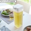 山崎実業 倒して置ける冷水筒 タワー ティーバッグ入れ付き tower | キッチン雑貨・タワーシリーズ